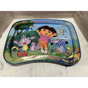 Vintage Nickelodeon Dora the Explorer Metal Bed TV Dinner Folding Tray 2003